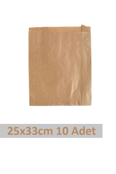 OLİ Art 25X33Cm 10Pcs Kraft Paper Packaging Gift Wrap with Side Gusset