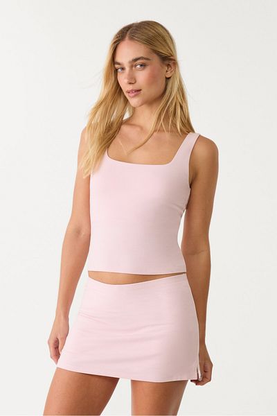 Stradivarius Basic top with square neckline