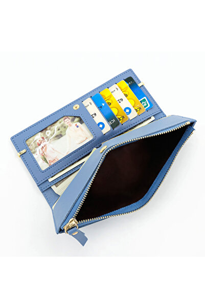 ETG Ladies Wallet Clutch Card Bag Mobile Phone Bag Multi-function Bag 19*10*1.5cm