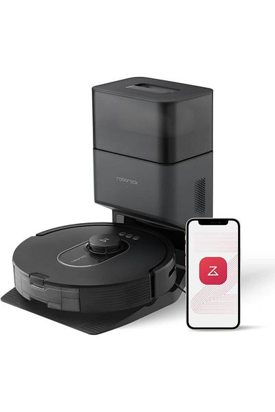 Roborock Robot de aspirare Roborock Q5 MAX+ RSD0743CE, 5500 Pa, Aspirator si mop(Negru)