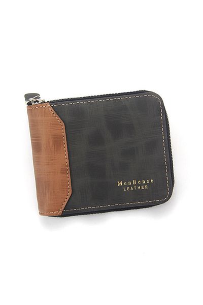 ETG Men's Wallet Short Wallet Card Bag Certificate Bag 11.5*9.5*2cm