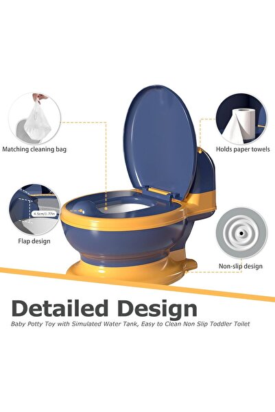 Yelajoy Kids potty,with Simulated Water Tank and Enlarged and Wider Seat,for Kids Toilet Training