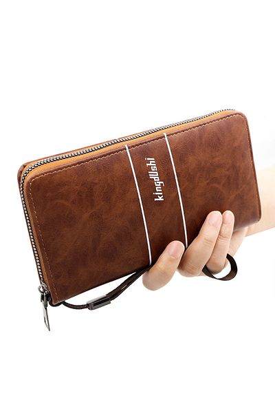 ETG Men's Large Capacity Long Wallet Handbag 20*10*3CM