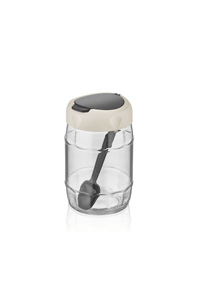 olux ideas C-00171 |   Prism Spice Rack with Spoon 370 Cc & Brown / 1 Piece