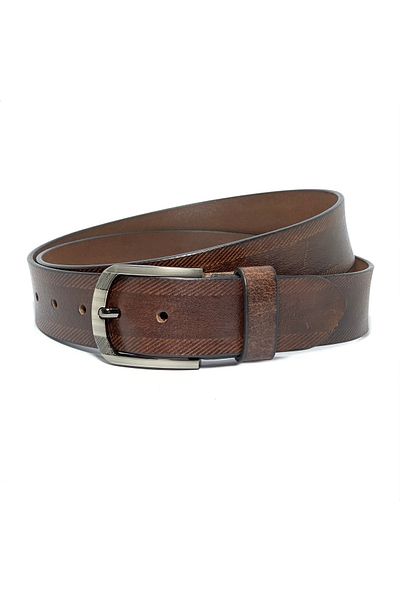 Classic Milano Genuine Leather Belt Men - Semi-Casual Men's Belts - Black & Brown Men’s Leather Belt for Men