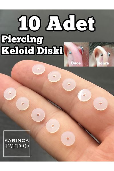 Karınca Piercing Piercing Keloid Disc Bump Anti-Wound Bioplast Ant Tattoo (10 Pcs)