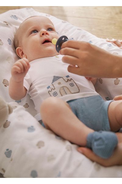 MAYORAL Baby Blue 4 Piece Suits - Top and Shorts