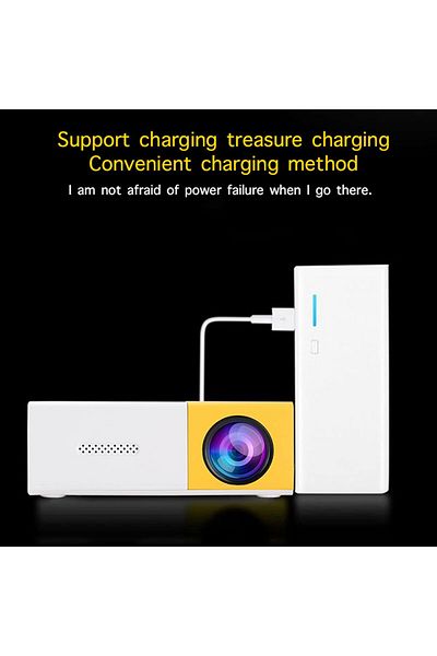 COOYA Mini LED Projector, Supports 720P, 1080P, with Built-in Speaker, for Home Entertainment