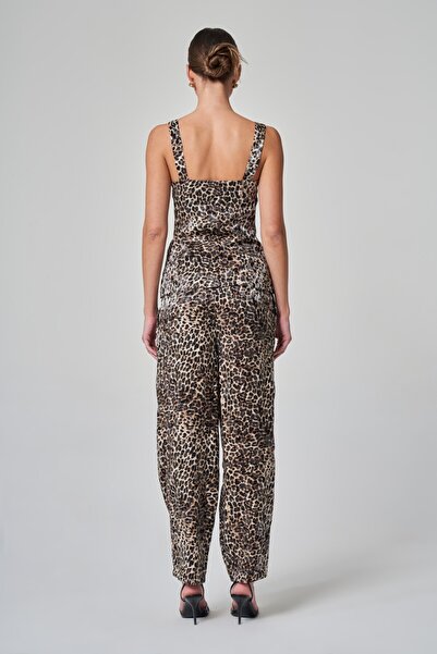 UTOPIAN Pile Detaylı Leopar Pantolon