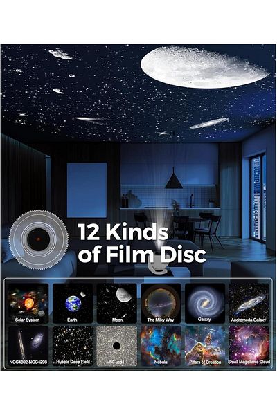 COOYA Star Projector, Ultra Clear Galaxy, 4K, 360 Degree Rotation, for Kids Birthday Gift
