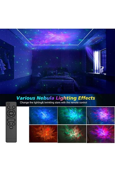 COOYA Astronaut Star Projector, LED Lamp, with Timer and Remote, for Kids Room Decor