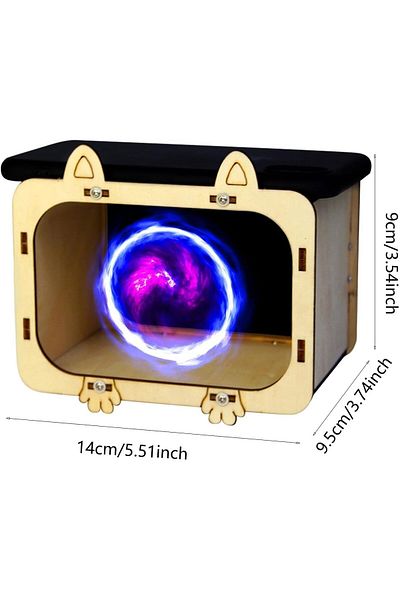 COOYA Hand Craft Cinema Projector, Wooden Mini Projector, Smartphone Hologram Cinema, Gift for Boys Girls