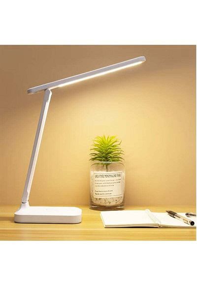 COOYA LED Desk Lamp, Rechargeable, Eye Protection, Touch Control with USB Charging Port, For Kids, Home