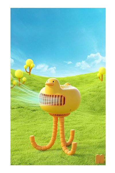 COOYA Mini Usb Octopus Baby Stroller Fan,3600 mah,Rechargeable Portable for Travel,Stroller,Car Seat