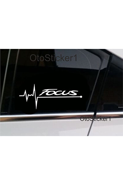 Oto Sticker Ford Focus Nabız Kalp Atışı Ritim Sticker 2 Adet Sticker