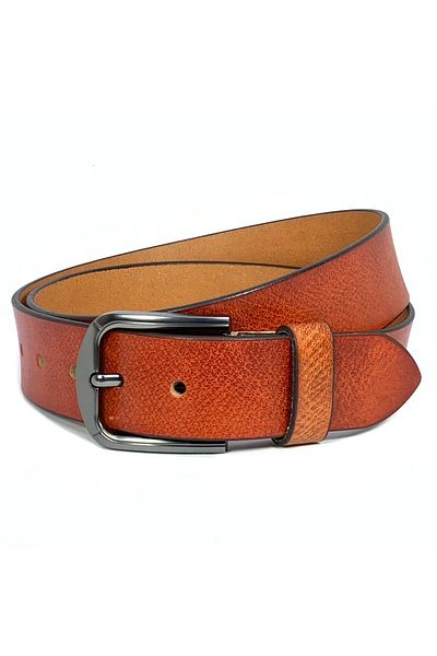 Classic Milano Genuine Leather Belt Men - Semi-Casual Men's Belts - Black & Brown Men’s Leather Belt for Men