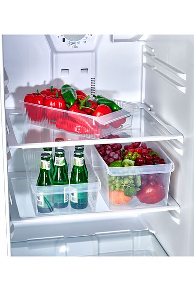 ASlife Home 6-Piece 3 Size Refrigerator Organizer 8 Liters 6 Liters 4 Liters