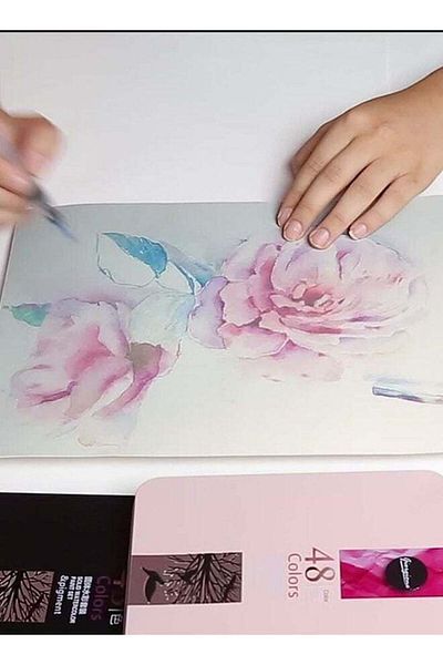 COOYA Watercolor Paint Set, 48 Colors Perfect for Beginners and Professionals Art Kits
