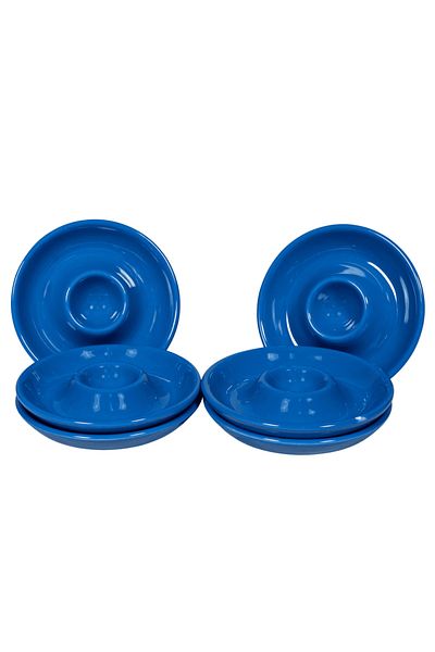 Cesiro Set of 6 plate-shaped egg holders Ø 12 cm, Royal Blue