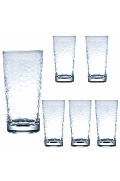 Cesiro Set of 6 water glasses, Mist, 245 ml, Transparent