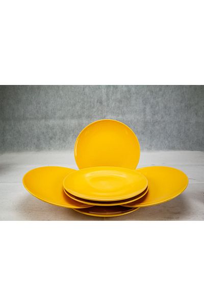 Cesiro Set of 6 dessert plates Yellow Rumen Ø 20 cm
