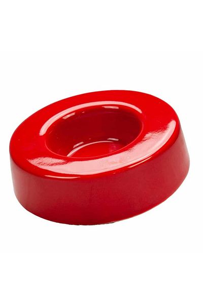 Cesiro Candle holder Deep Red, Ceramic, Ø 9.4 cm