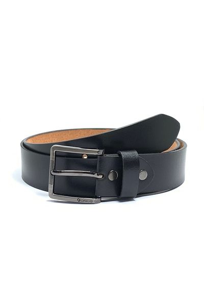Force Genuine Leather Belt Men - Semi-Casual Men's Belt, Gifts - Black & Brown Men’s Leather Belt for Men