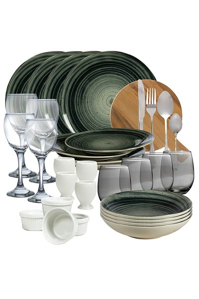 Cesiro Taste Excellence with the Black Spiral Set, for 4 people, 45 pieces!