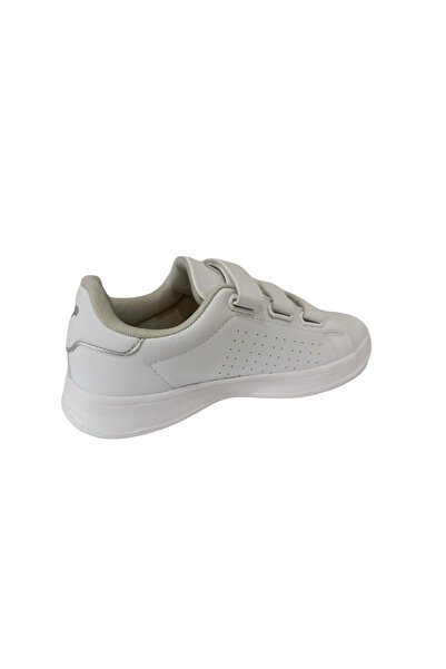 M.P. M.P 2625 White Unisex Faylon Light Sole Velcro Sports Shoes