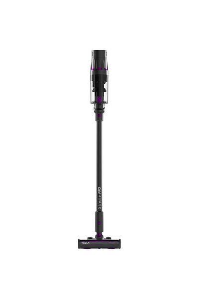 TESLA Aspirator vertical Tesla HS505GP, 500 W, 29.6 V, 3 viteze, Capacitate 600 ml, Filtrare HEPA (Gri/Mov)