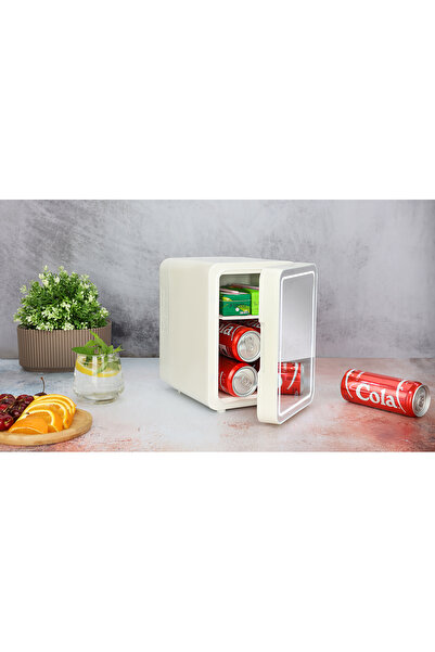 Zilan Μίνι ψυγείο ZLN1160 για μακιγιάζ, χωρητικότητα 4L, 36W, καθρέφτης LED, ...