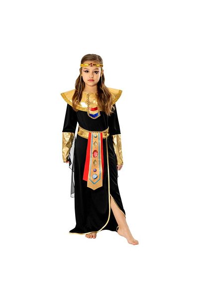 KidMania Cleopatra Costume, Egyptian Queen, For Girls 116 Cm 7-8 Years