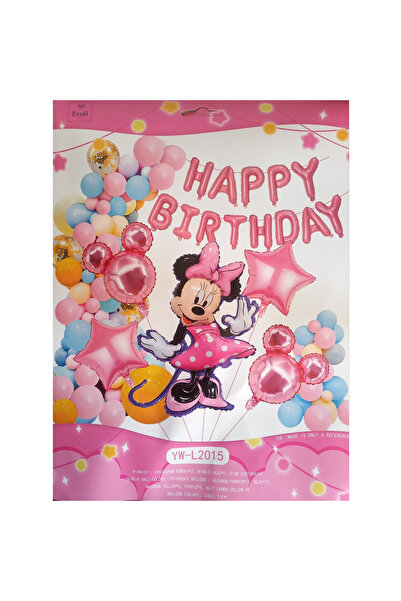 KidMania Комплект арка от балони Мини Маус - Честит рожден ден, KidMania®, 52...