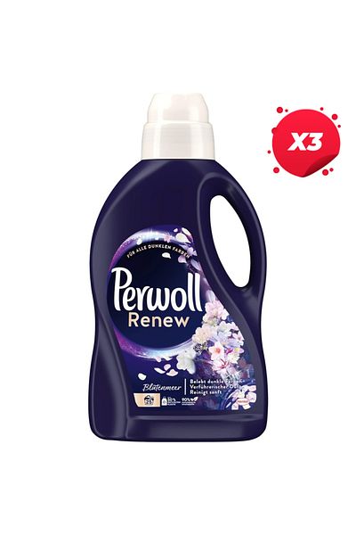 Perwoll X3 - PERWOLL LIQUID DETERGENT 1.375L RENEW BLOSSOM 25 WASHES