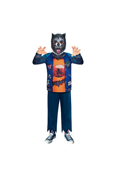 OEM Costum varcolac cu masca pentru copii 3-4 ani 104 cm