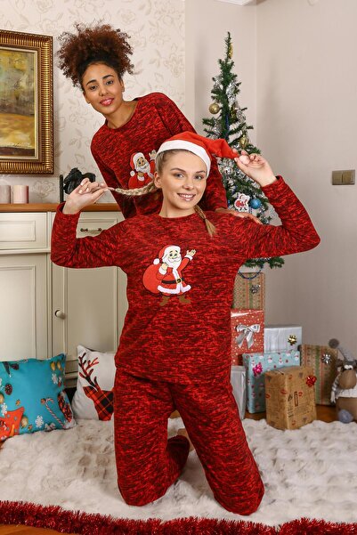 modaserdem Mdsrdm Kadın Polar Sevgili Kombini Pijama Takımı (TEK TAKIM FİYATIDIR)