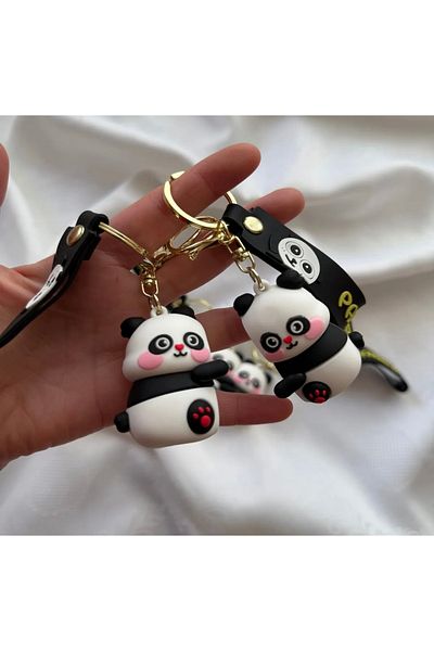 Happystore Panda Couple Keychain Magnet Friend Couple Keychain Panda