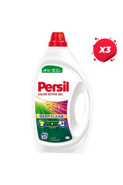 Persil X3 - PERSIL LIQUID DETERGENT 1.71L REGULAR ACTIVE GEL 38 WASHES