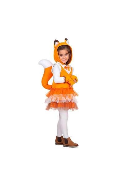 KidMania Costum Vulpita Foxy ® Pentru Fete 3-4 Ani 104 Cm
