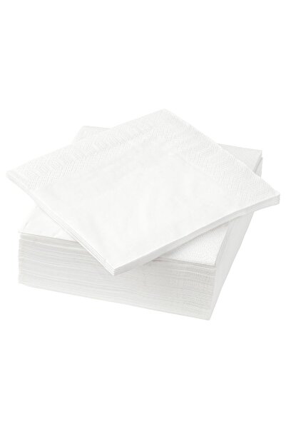 IKEA FANTASTISK Paper napkin, white, 24 x 24 cm