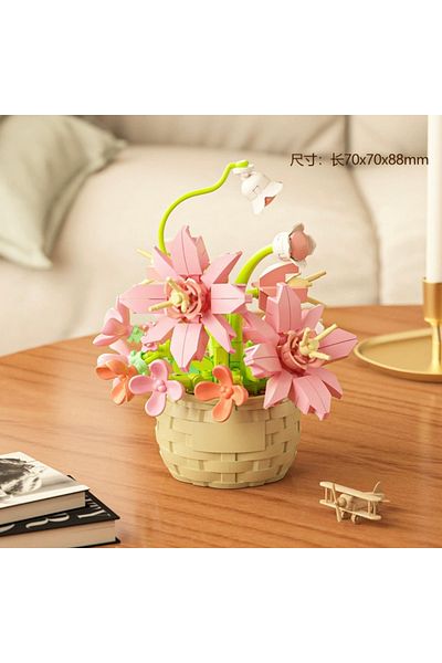 marimari Flower Bouquet - Collectible Decorative Building Blocks Set for Adults