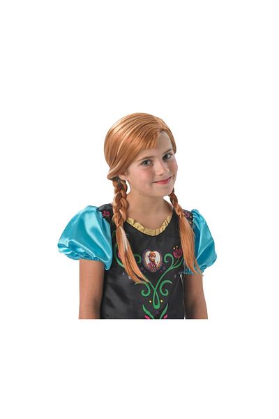 Disney Peruca Printesa Anna pentru copii - Frozen 3 ani + Universala