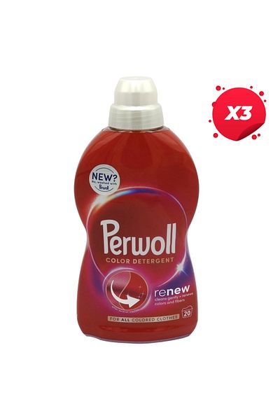 Perwoll X3 - PERWOLL LIQUID DETERGENT 1L COLOR RENEW 20 WASHES