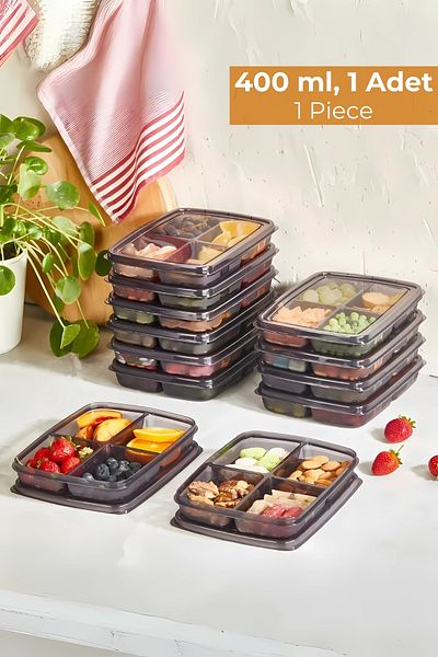 Hesaplı Kasa 4 Compartment Refrigerator Organizer 400 Ml, Freeze Organizer