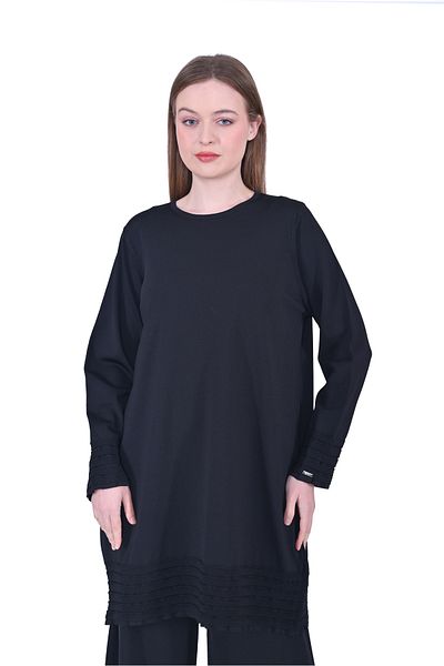 Invee 7025 Black Knitwear Tunic