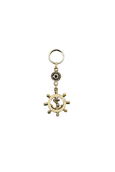 GRANDSTORE White Color Rudder Figure Zamak Casting Unbreakable Keychain