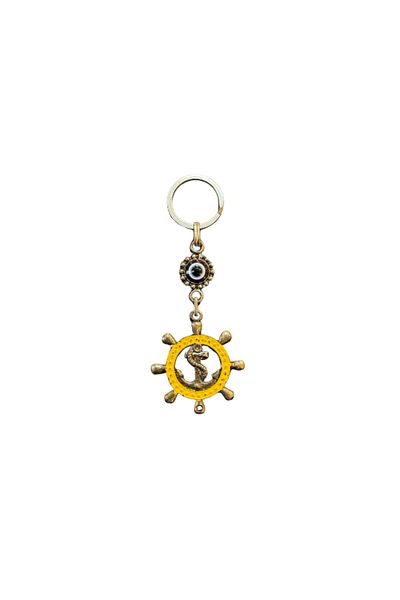 GRANDSTORE Yellow Color Rudder Figure Zamak Casting Unbreakable Keychain