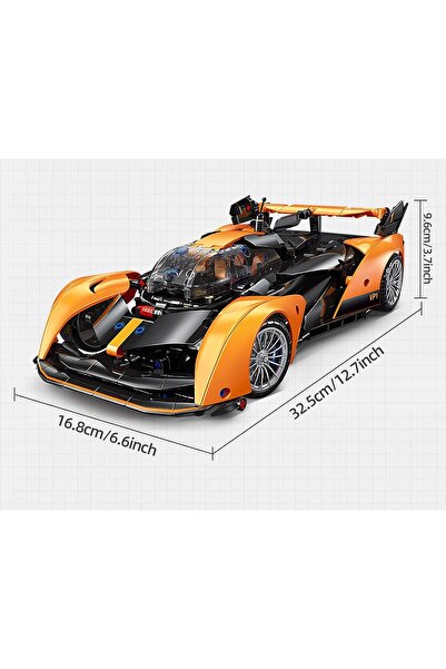 MOCBROPCS GT 2.4G Uzaktan Kumandalı Spor Araba Yapı Seti, 1:14 Ölçekli Koleksiyonluk Model