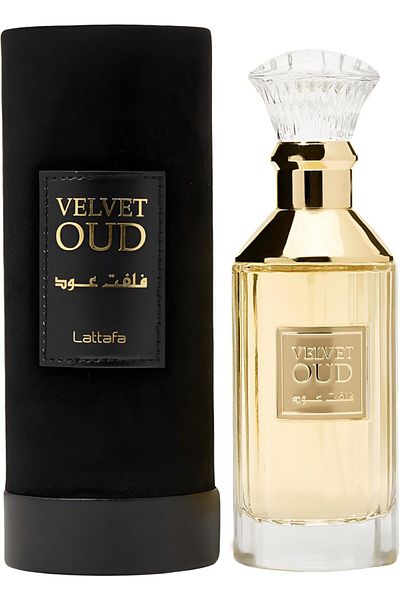 lattafa لطافة فيلفيت عود او دي بارفان للجنسين 100 مل