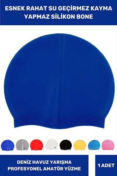 Thriftbuds Producție specială, impermeabilă, elastică, anti-alunecare, șapcă de înot din silicon, șapcă de înot pentru piscină